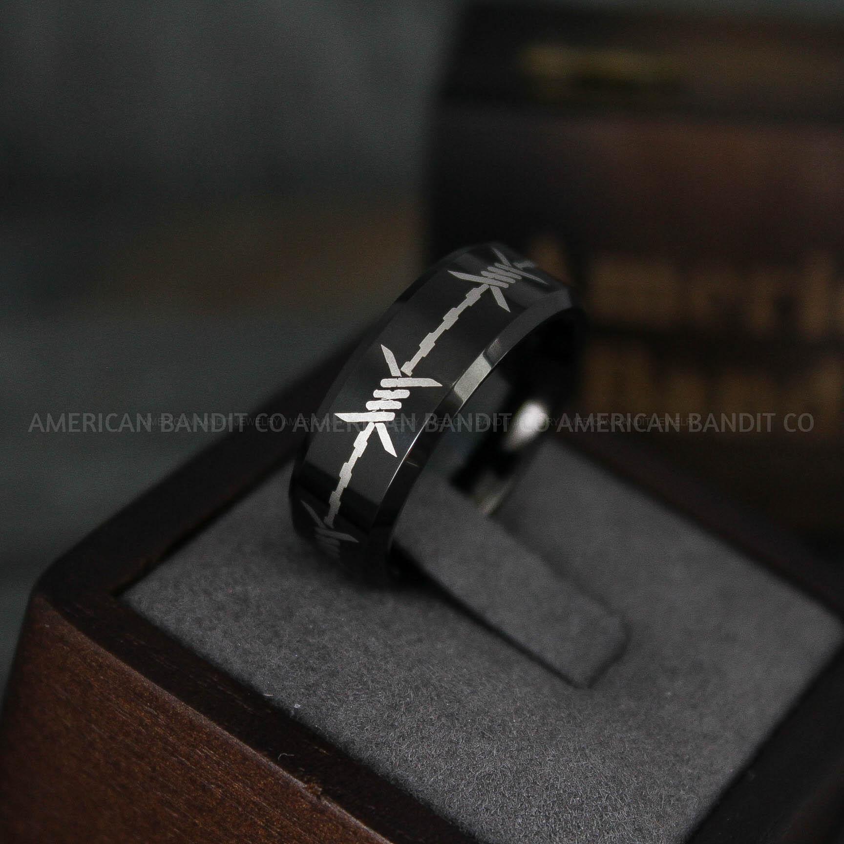 IMG_5845 Barb Wire Ring, Barbed Wire Ring, Barb Wire Wedding Ring, Biker Ring - Image 1