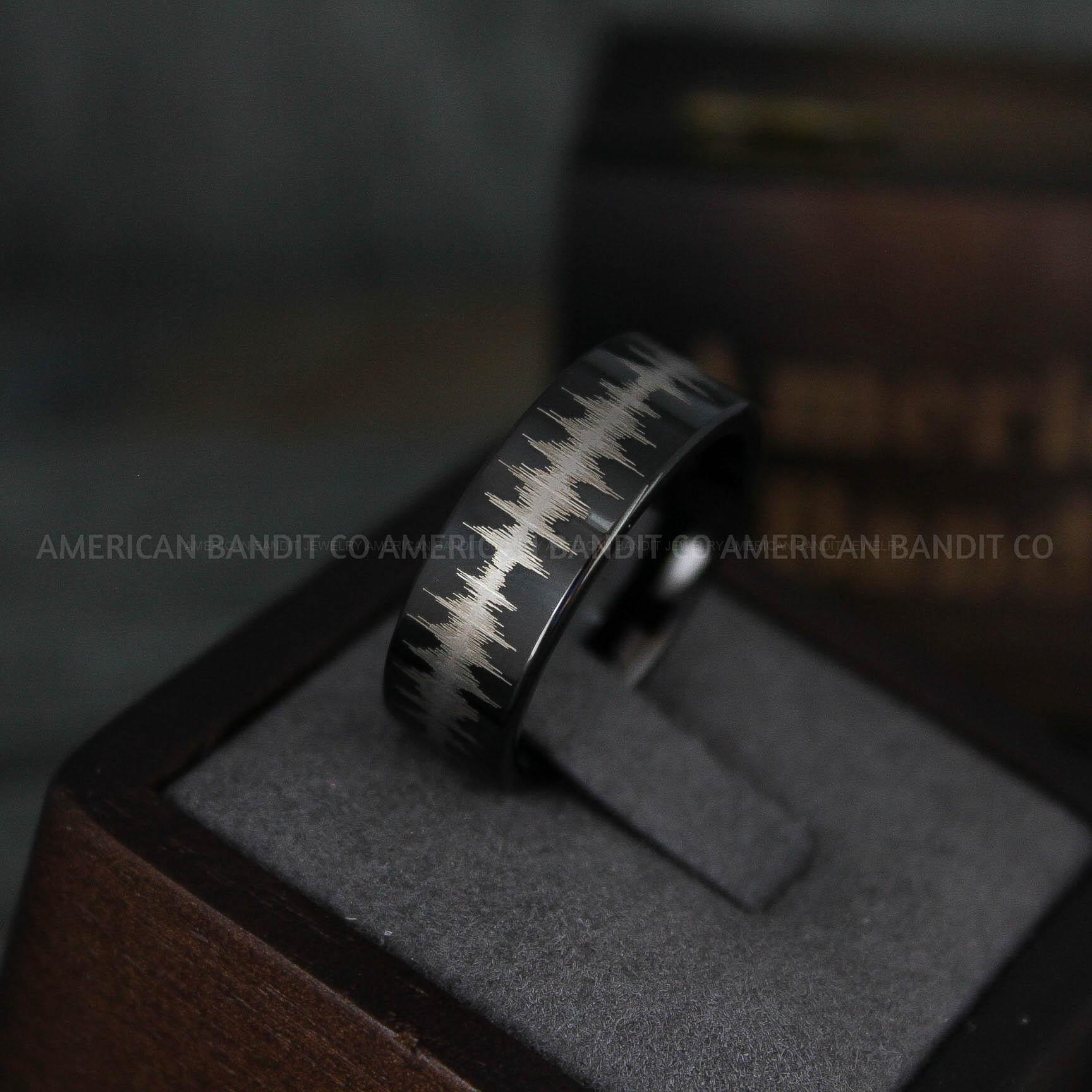IMG_5852 Soundwave Ring, Soundwave Jewelry, Soundwave Wedding Band, Soundwave - Image 1
