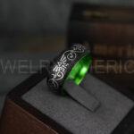 Zelda Ring, Zelda Wedding Ring, Gamer Ring, Gamer Jewelry, Zelda Wedding Band, Gamer Wedding Ring, Black Wedding Ring