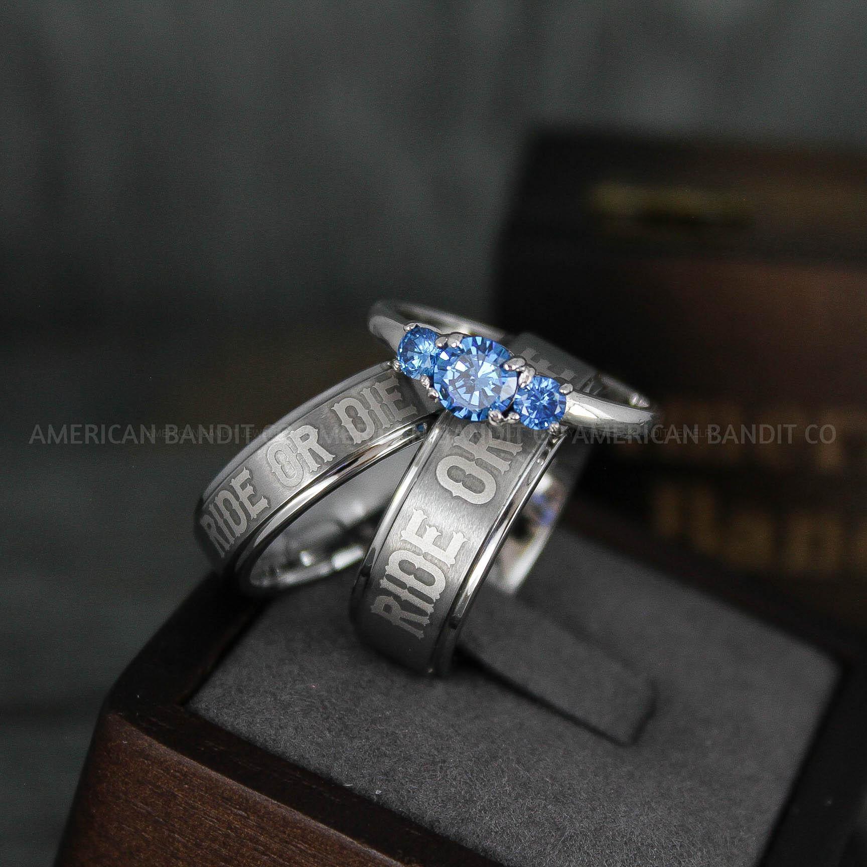 IMG_5865 Ride or Die Rings, Ride or Die, Ride or Die Wedding Rings, Ride or Die Wedding Bands, Silver Wedding Rings, Silver Wedding Bands, Biker Rings - Image 1