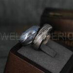 Damascus Steel Ring, Damascus Steel Wedding Ring, Damascus Steel Wedding Bands, Black Wedding Rings, Black Damascus Steel Wedding Rings