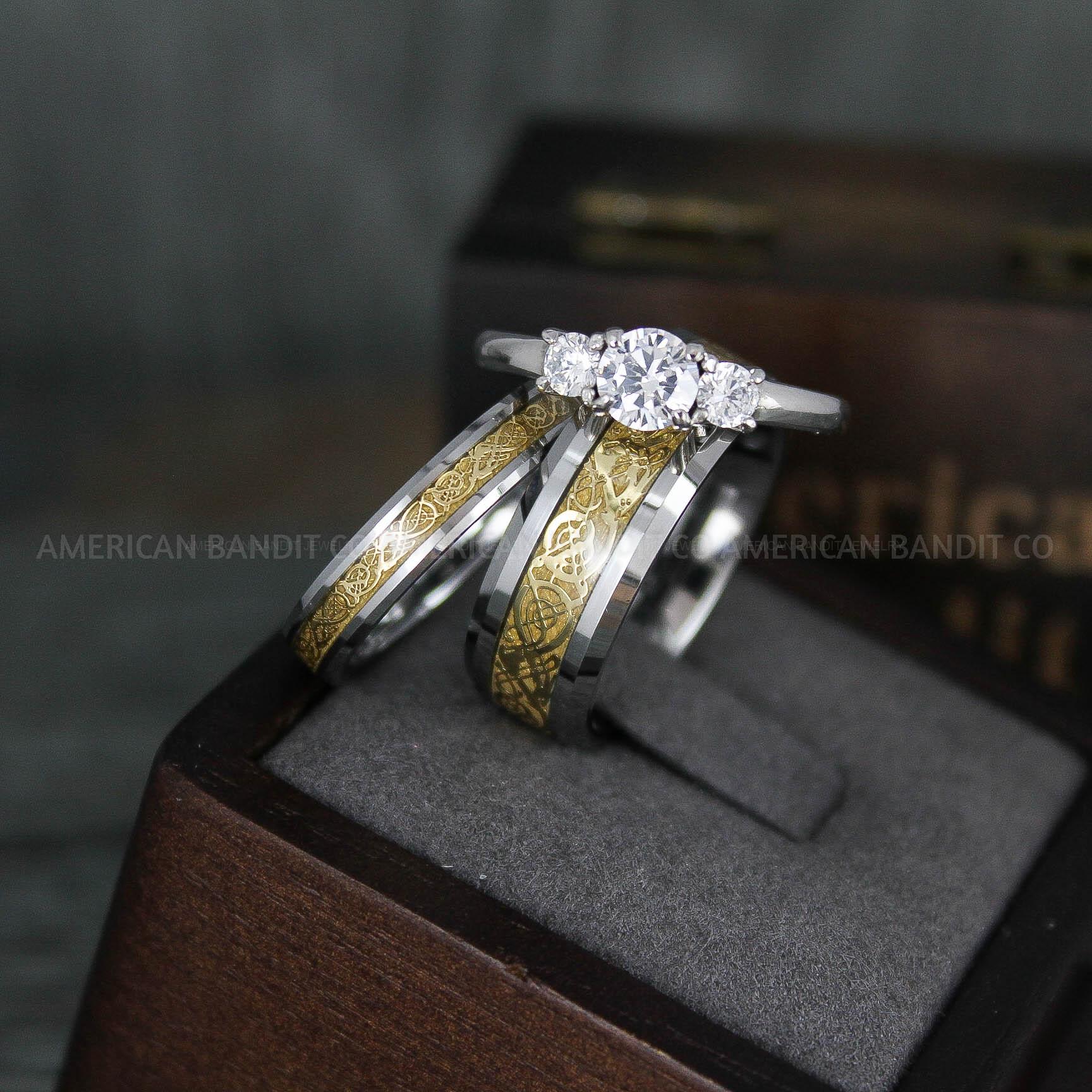 IMG_5873 Vikings Rings, Dragon Rings, Dragon Scroll Rings, Vikings Wedding Bands, Silver Wedding Bands - Image 1