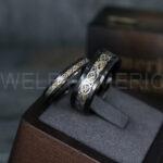 Vikings Rings, Dragon Rings, Dragon Scroll Rings, Vikings Wedding Bands, Black Wedding Bands - Image 4