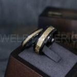 Vikings Rings, Dragon Rings, Dragon Scroll Rings, Vikings Wedding Bands, Black Wedding Bands - Image 3