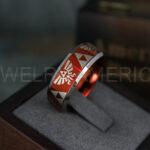 Zelda Ring, Zelda Wedding Ring, Gamer Ring, Gamer Jewelry, Zelda Wedding Band, Gamer Wedding Ring, Red Wedding Ring