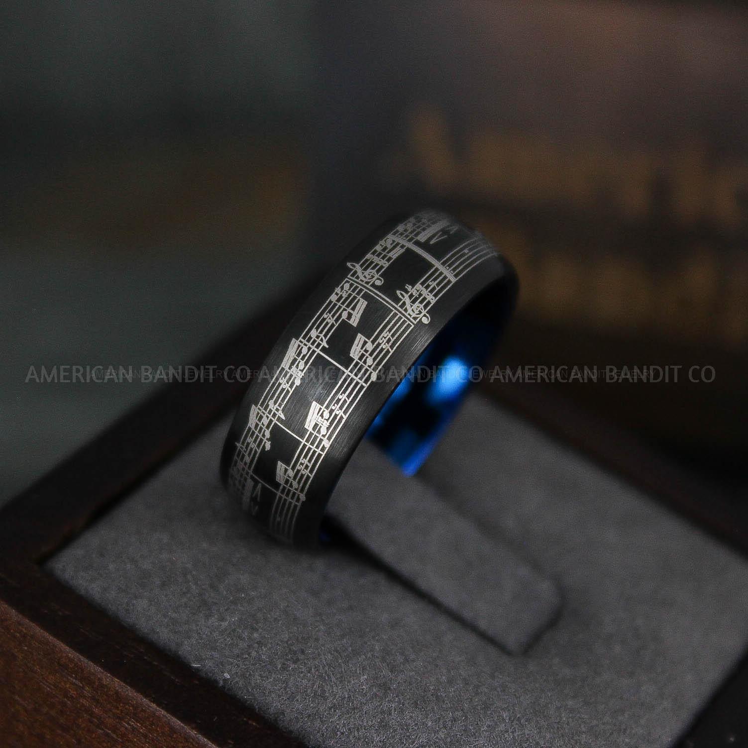 IMG_5905 Music Ring, Music Score Ring, Music Jewelry, Music Notes Ring, Piano Jewelry, Piano Ring, Guitar Ring, Musician Ring, Musician Jewelry - Image 1