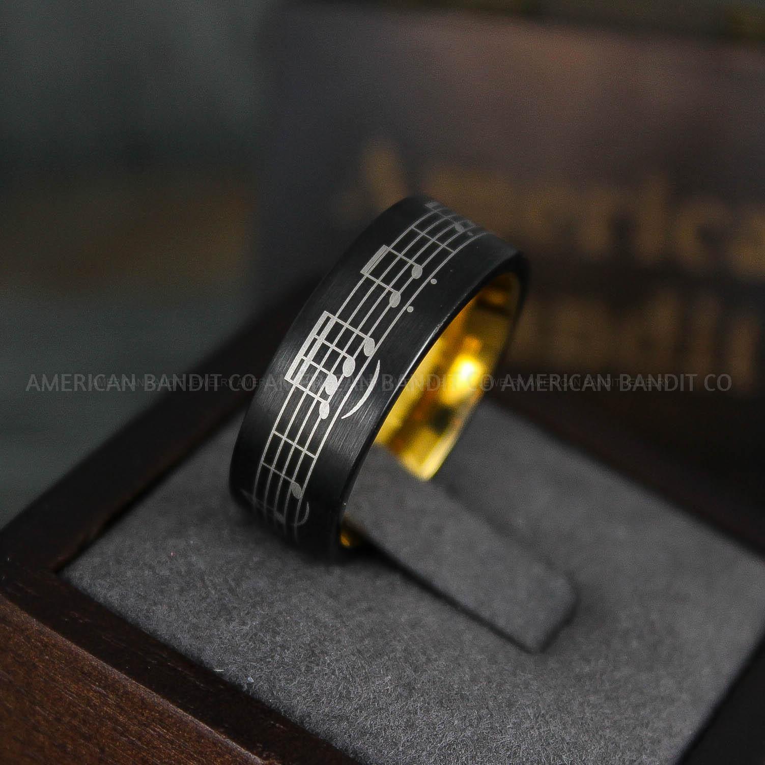 IMG_5910 Music Ring, Music Score Ring, Music Jewelry, Music Notes Ring, Piano Jewelry, Piano Ring, Guitar Ring, Musician Ring, Musician Jewelry - Image 1