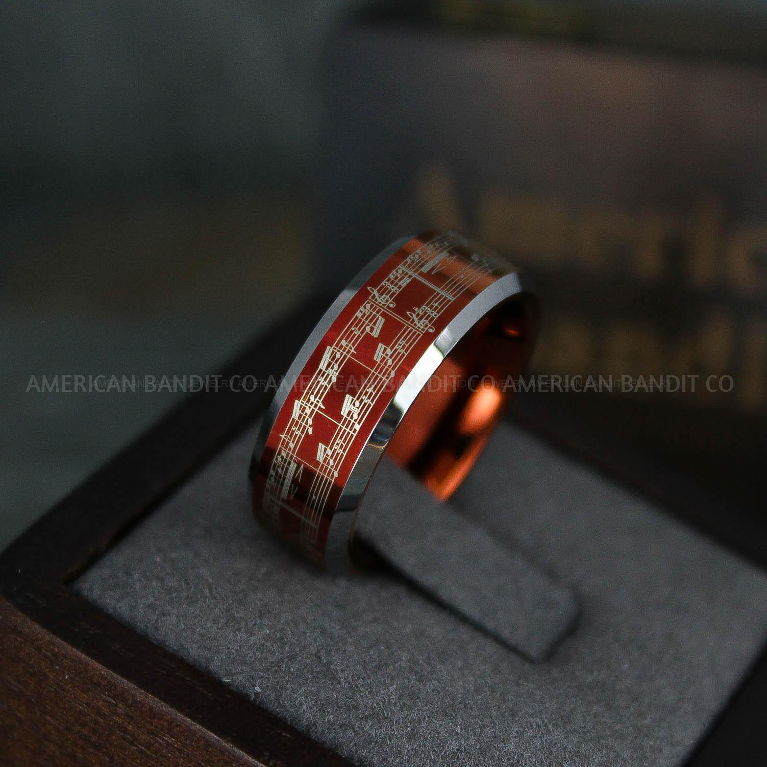 IMG_5920 Bass Clef Ring, Music Ring, Music Score Ring, Music Jewelry, Music Notes Ring, Piano Jewelry, Piano Ring, Guitar Ring, Musician Ring, Musician Jewelry - Image 1