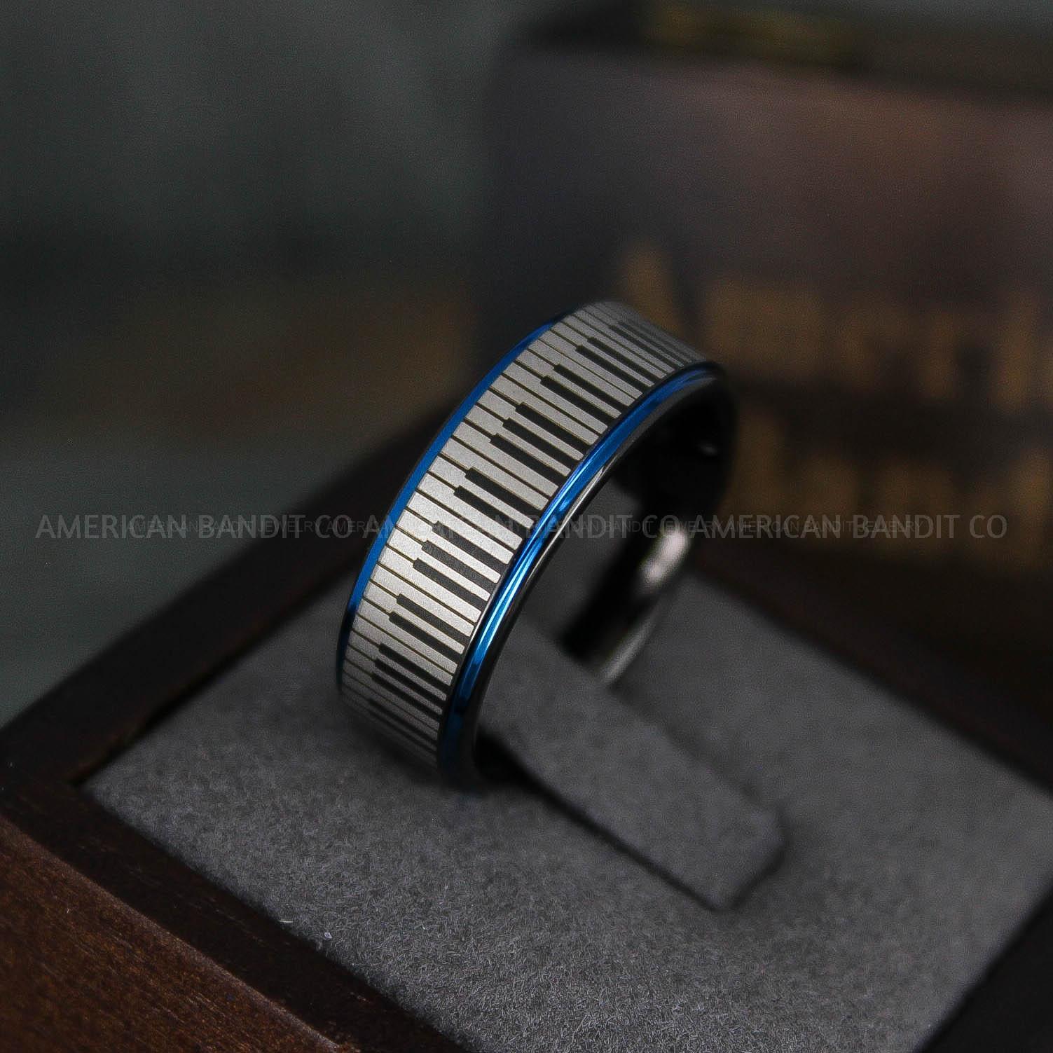 IMG_5924 Piano Key Ring, Music Ring, Music Score Ring, Music Jewelry, Music Notes Ring, Piano Jewelry, Piano Ring, Guitar Ring, Musician Ring, Musician Jewelry - Image 1