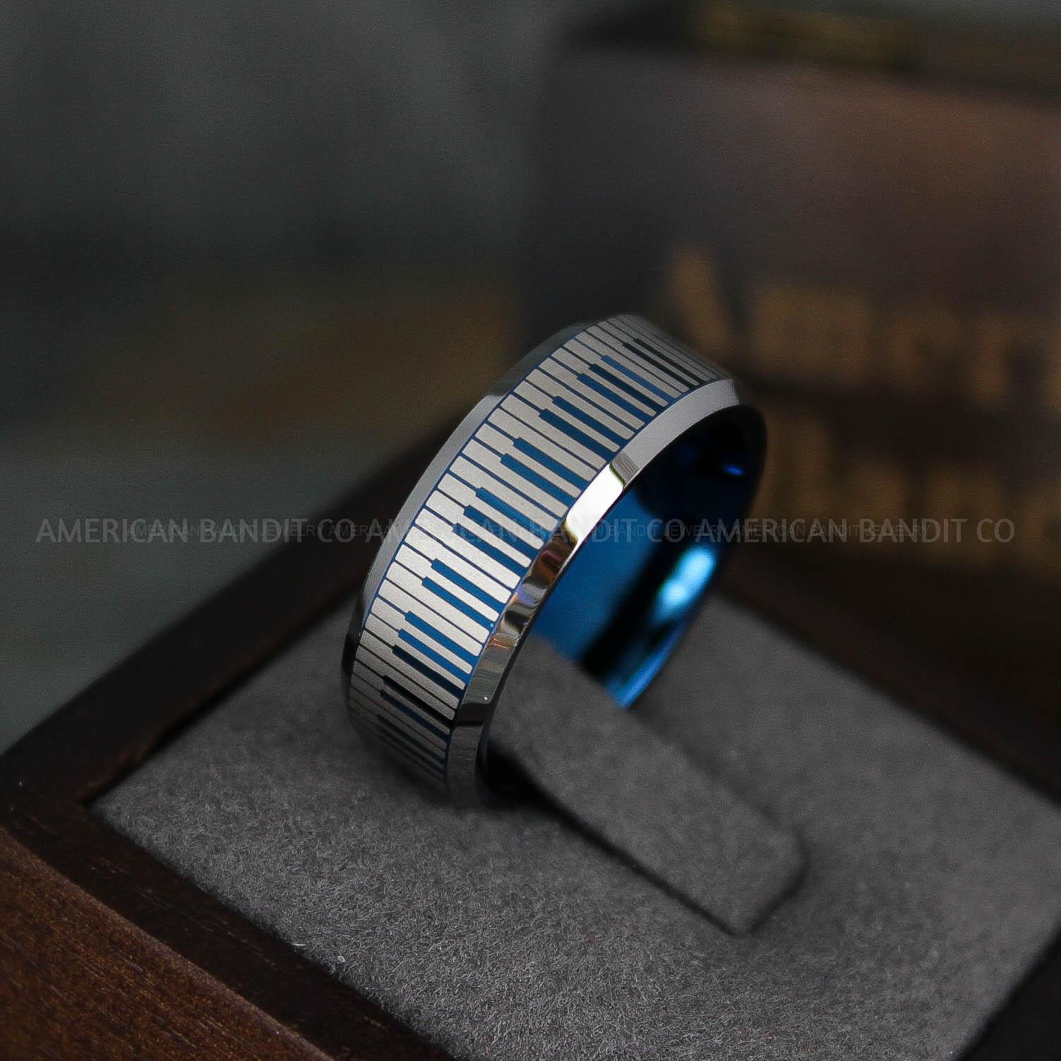 IMG_5928 Piano Key Ring, Music Ring, Music Score Ring, Music Jewelry, Music Notes Ring, Piano Jewelry, Piano Ring, Guitar Ring, Musician Ring, Musician Jewelry - Image 1