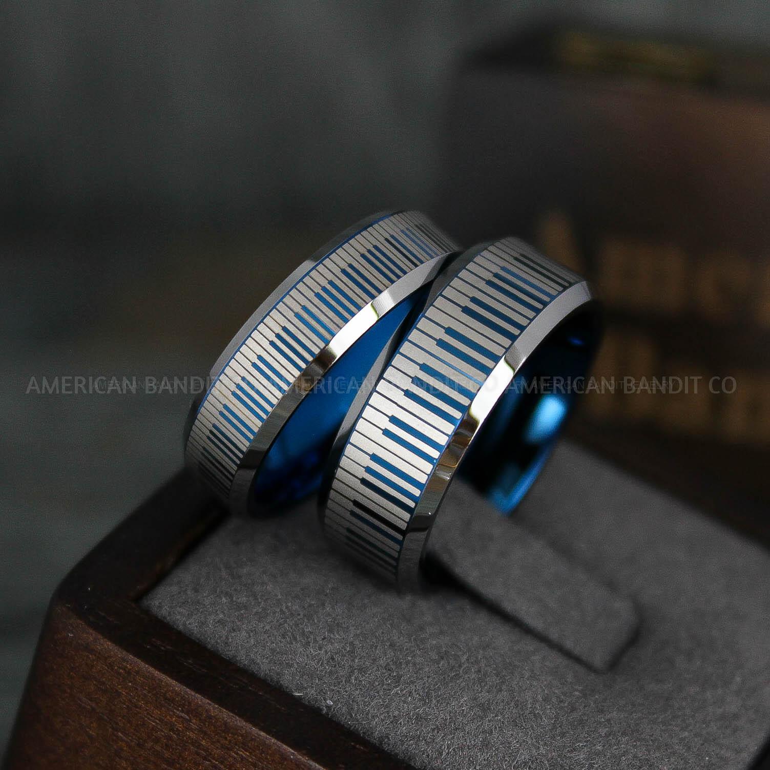 IMG_5930 Piano Key Ring, Music Ring, Music Score Ring, Music Jewelry, Music Notes Ring, Piano Jewelry, Piano Ring, Guitar Ring, Musician Ring, Musician Jewelry - Image 1