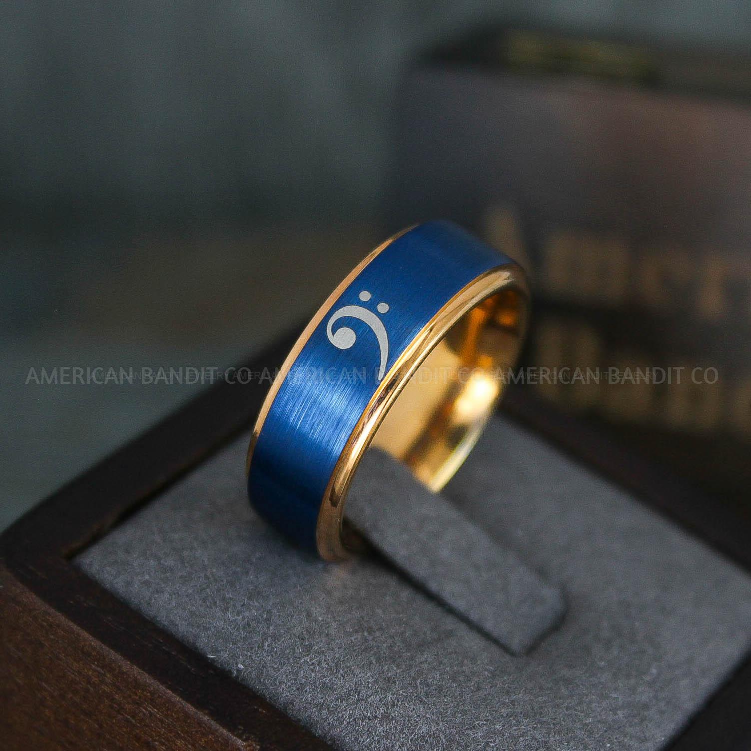 IMG_5938 Bass Clef Ring, Music Ring, Music Score Ring, Music Jewelry, Music Notes Ring, Piano Jewelry, Piano Ring, Guitar Ring, Musician Ring, Musician Jewelry - Image 1