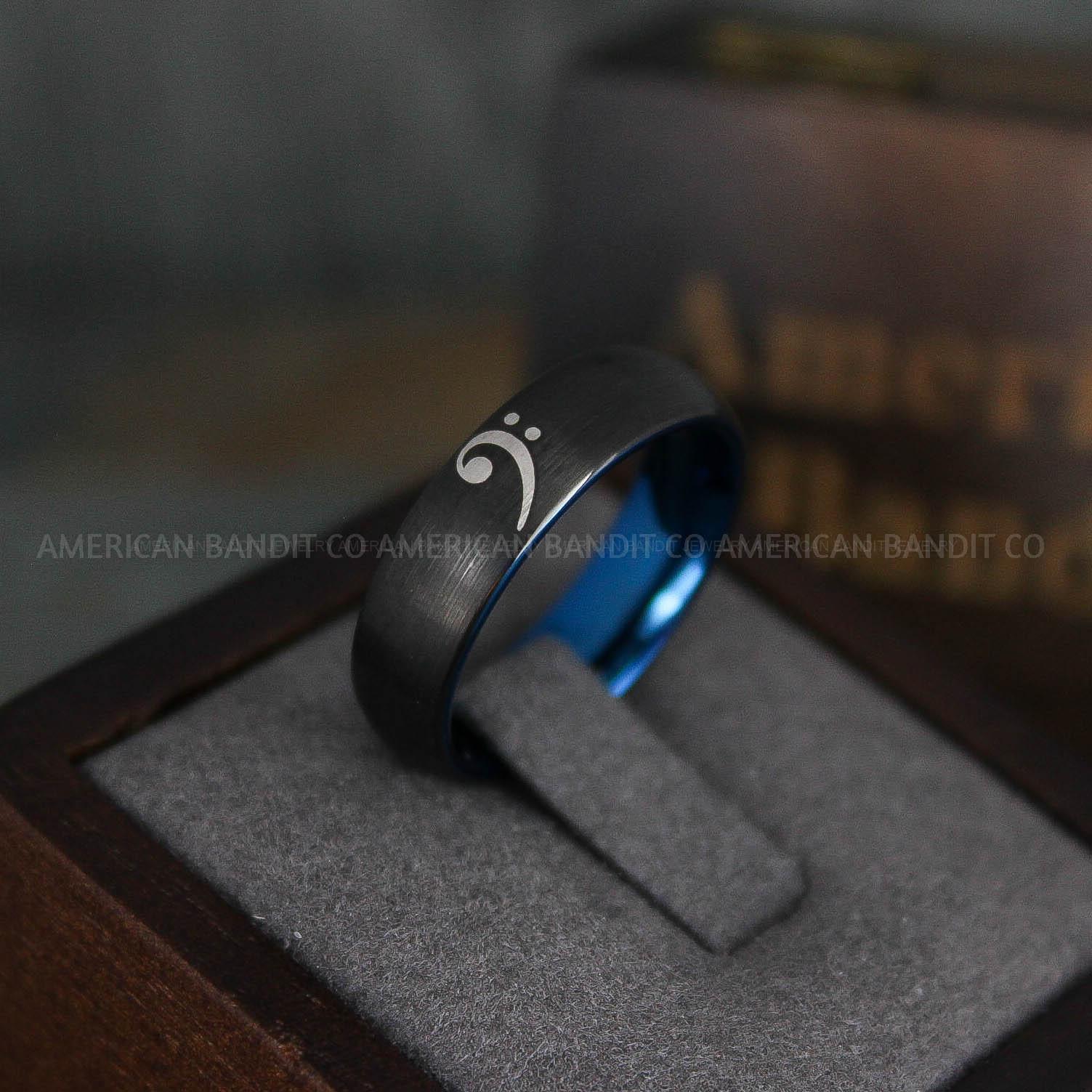 IMG_5940 Bass Clef Ring, Music Ring, Music Score Ring, Music Jewelry, Music Notes Ring, Piano Jewelry, Piano Ring, Guitar Ring, Musician Ring, Musician Jewelry - Image 1