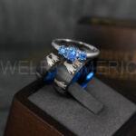 Penguin Rings, Couple Rings, Penguin Jewelry, Penguins Wedding Rings, Penguins Wedding Bands, Black Wedding Bands, Black Wedding Rings, Penguins Jewelry