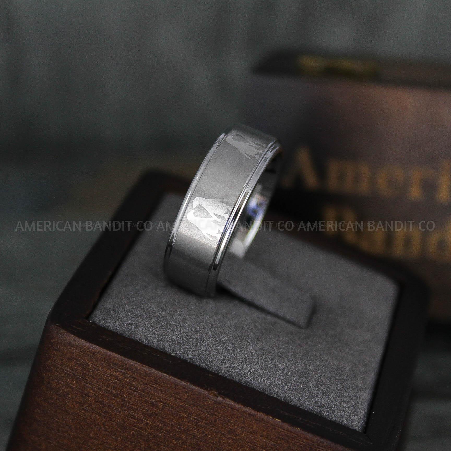 IMG_5953 Penguin Ring, Penguin Jewelry, Penguins Wedding Ring, Penguins Wedding Band, Silver Wedding Band, Silver Wedding Ring, Penguins Jewelry - Image 1