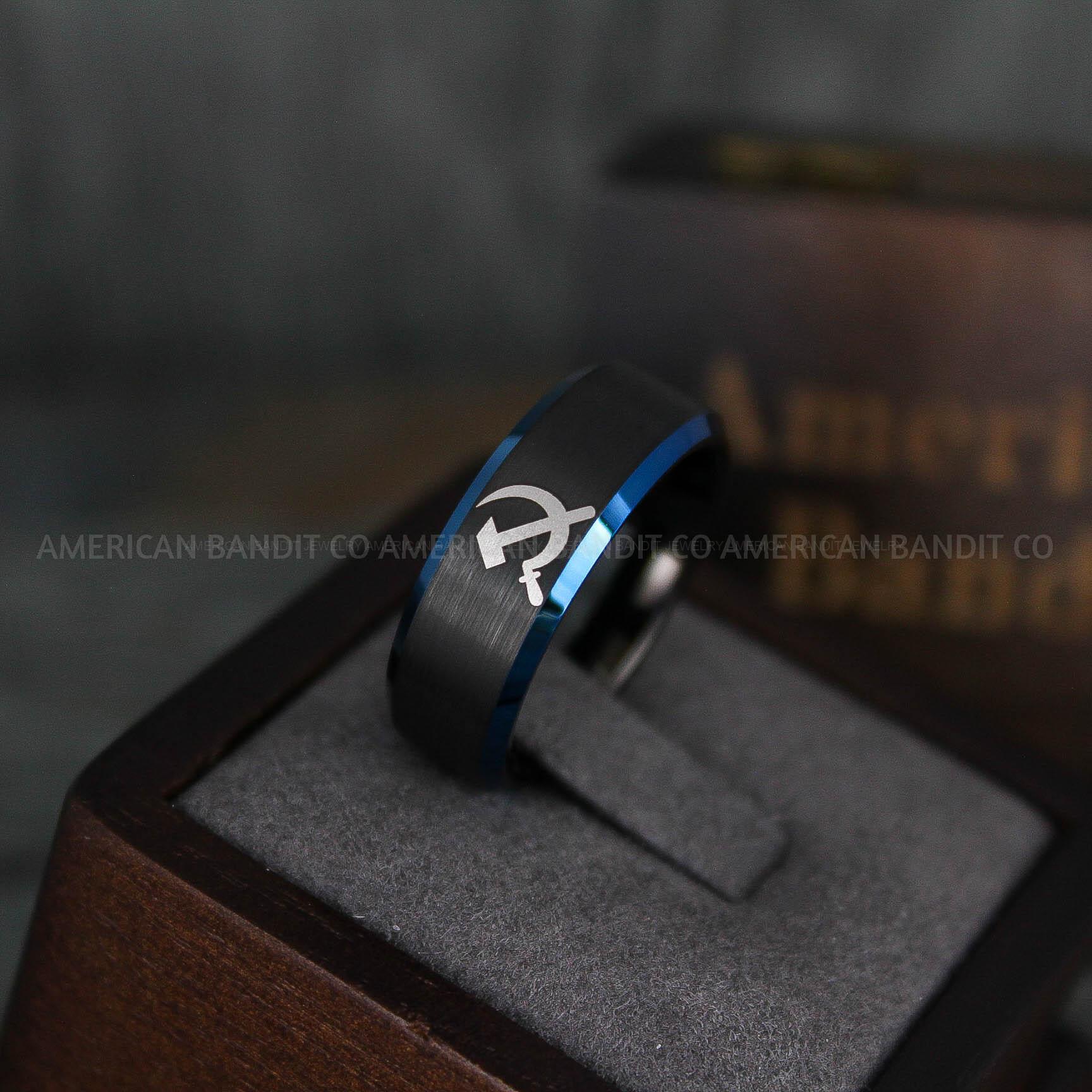 IMG_5954 CCCP Ring, CCCP Jewelry, Hammer and Sickle Ring, USSR Ring, USSR Jewelry, Communist Ring, Communist Jewelry - Image 1