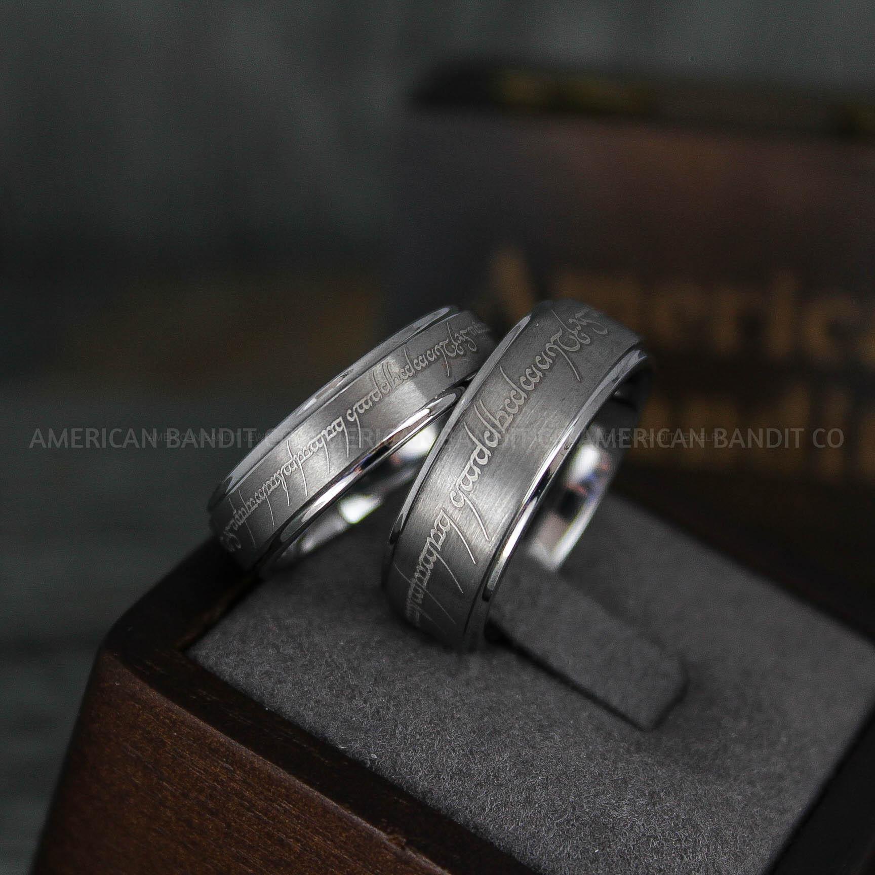 IMG_5978 Elvish Rings, Elvish Wedding Rings, Elvish Wedding Bands, Elvish Jewelry, Silver Wedding Rings - Image 1