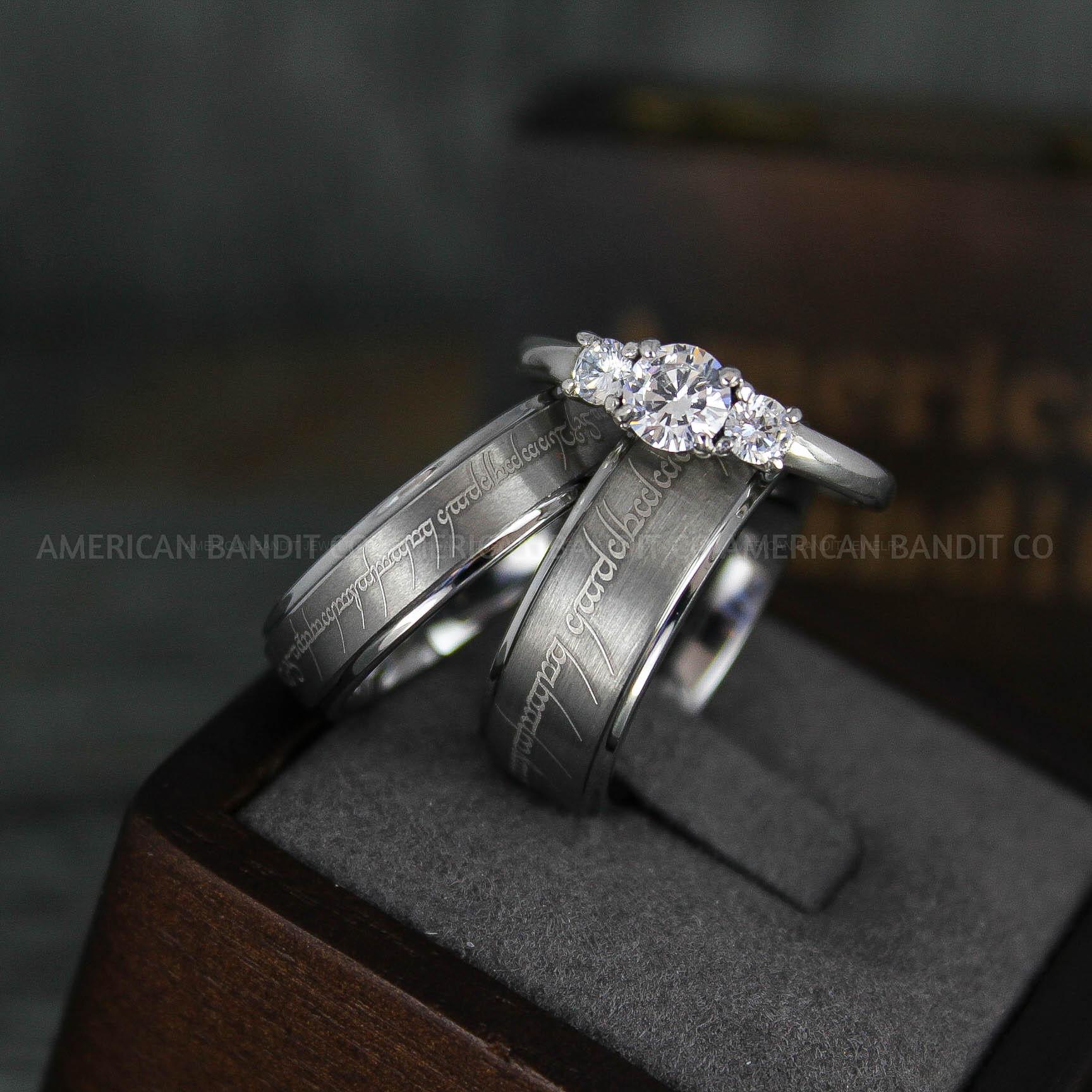 IMG_5979 Elvish Rings, Elvish Wedding Rings, Elvish Wedding Bands, Elvish Jewelry, Silver Wedding Rings - Image 1