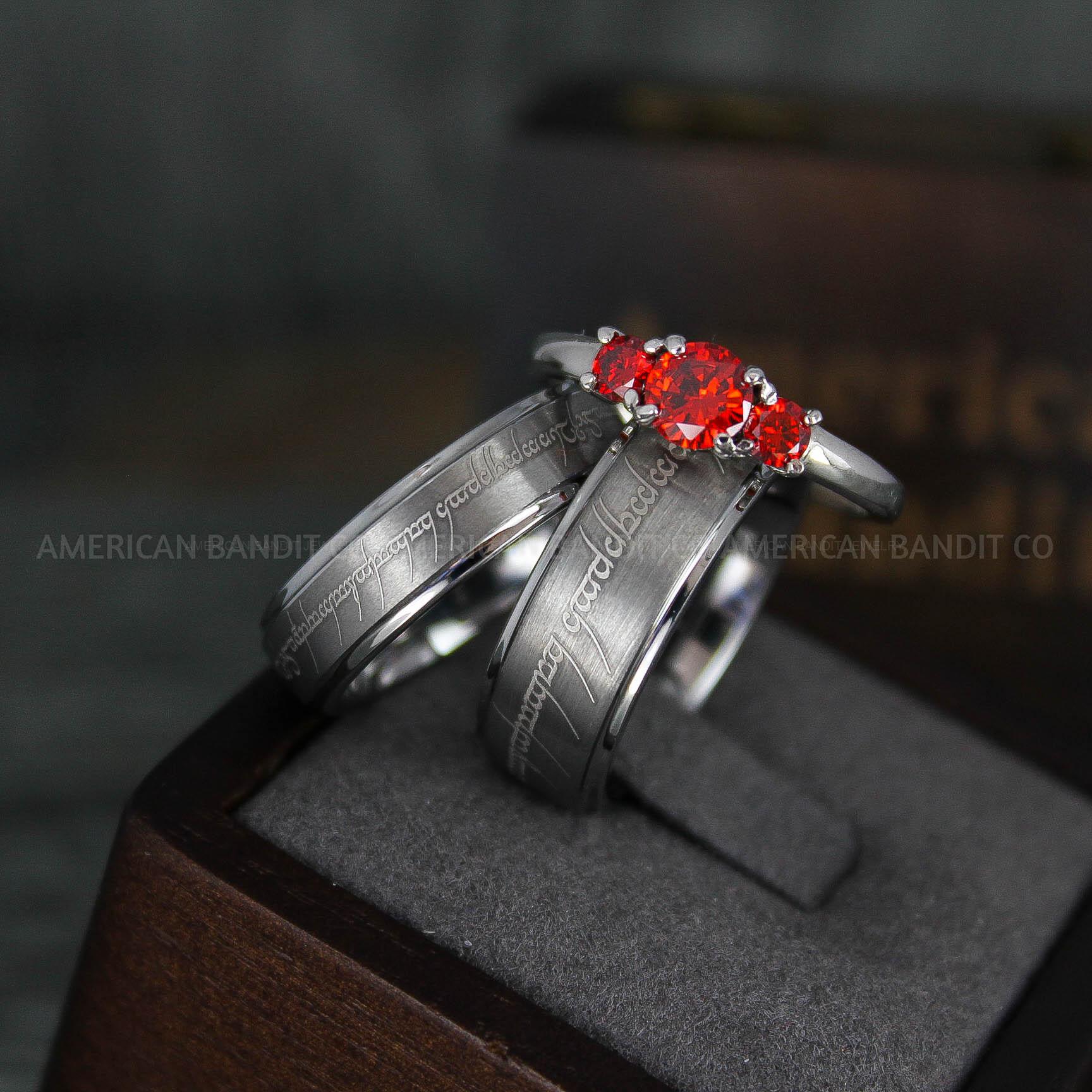 IMG_5981 Elvish Rings, Elvish Wedding Rings, Elvish Wedding Bands, Elvish Jewelry, Silver Wedding Rings - Image 1