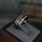 Elvish Ring, Elvish Wedding Ring, Elvish Wedding Band, Elvish Jewelry, Black Wedding Ring
