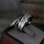 Zelda Rings, Zelda Wedding Rings, Gamer Rings, Gamer Jewelry, Zelda Wedding Bands, Gamer Wedding Rings, Black Wedding Rings