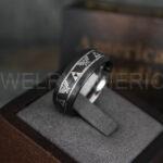 Zelda Rings, Zelda Wedding Rings, Gamer Rings, Gamer Jewelry, Zelda Wedding Bands, Gamer Wedding Rings, Black Wedding Rings - Image 3