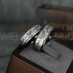 Zelda Rings, Zelda Wedding Rings, Gamer Rings, Gamer Jewelry, Zelda Wedding Bands, Gamer Wedding Rings, Black Wedding Rings - Image 3