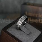 Zelda Ring, Zelda Wedding Ring, Gamer Ring, Gamer Jewelry, Zelda Wedding Band, Gamer Wedding Ring, Black Wedding Ring