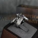 Zelda Rings, Zelda Wedding Rings, Gamer Rings, Gamer Jewelry, Zelda Wedding Bands, Gamer Wedding Rings, Black Wedding Rings