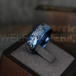 Zelda Rings, Zelda Wedding Rings, Gamer Rings, Gamer Jewelry, Zelda Wedding Bands, Gamer Wedding Rings, Blue Wedding Rings - Image 2