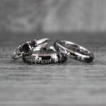 Simply Meant To Be Rings, Black Wedding Bands, Black Wedding Rings, Couple Rings, Couple Jewelry, His and Her Rings, Matching Rings Couple Wedding Ring Couple Jewelry - Image 2