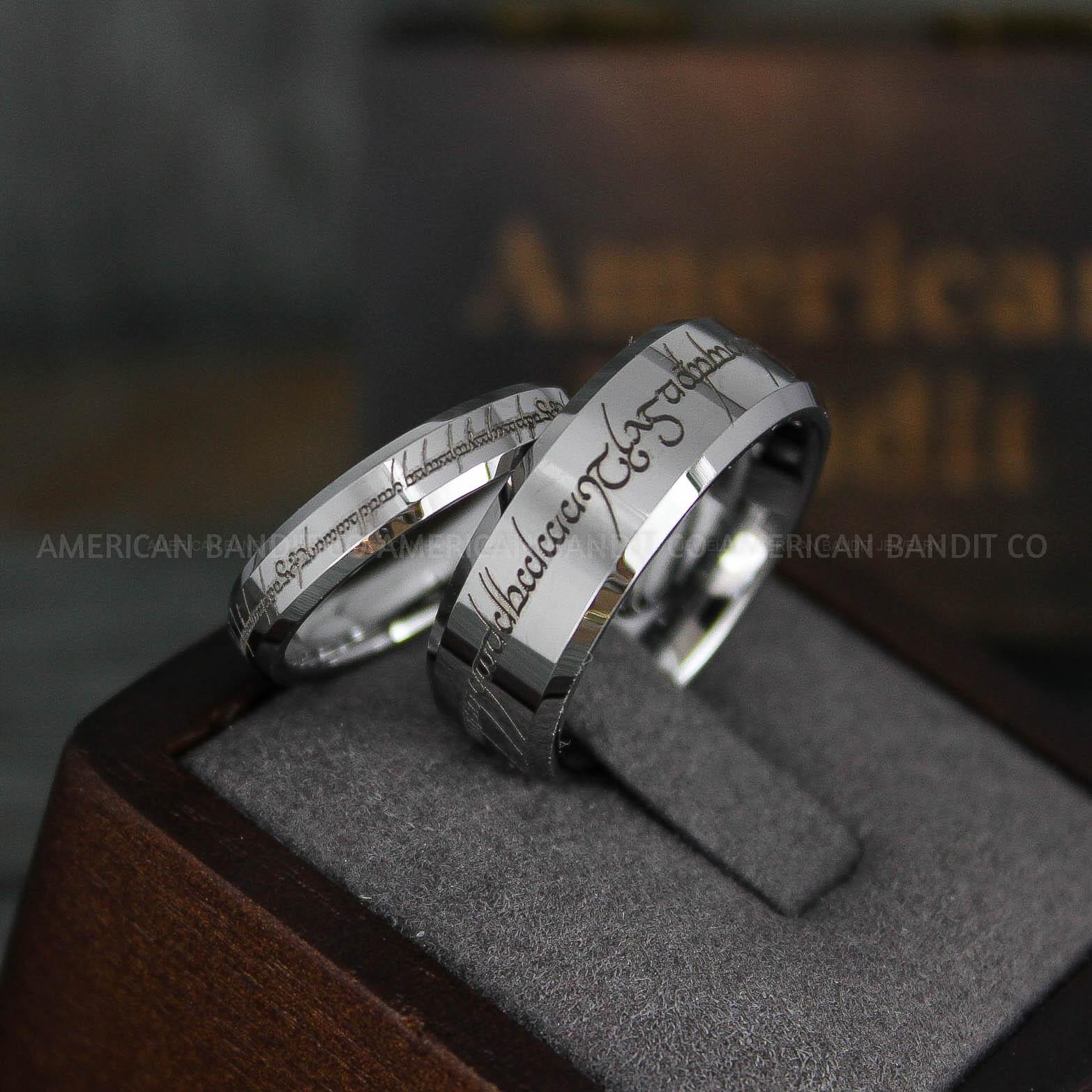 IMG_6041 Elvish Rings, Couple Rings, Elvish Wedding Rings, Elvish Wedding Bands, Elvish Jewelry, Silver Wedding Rings - Image 1