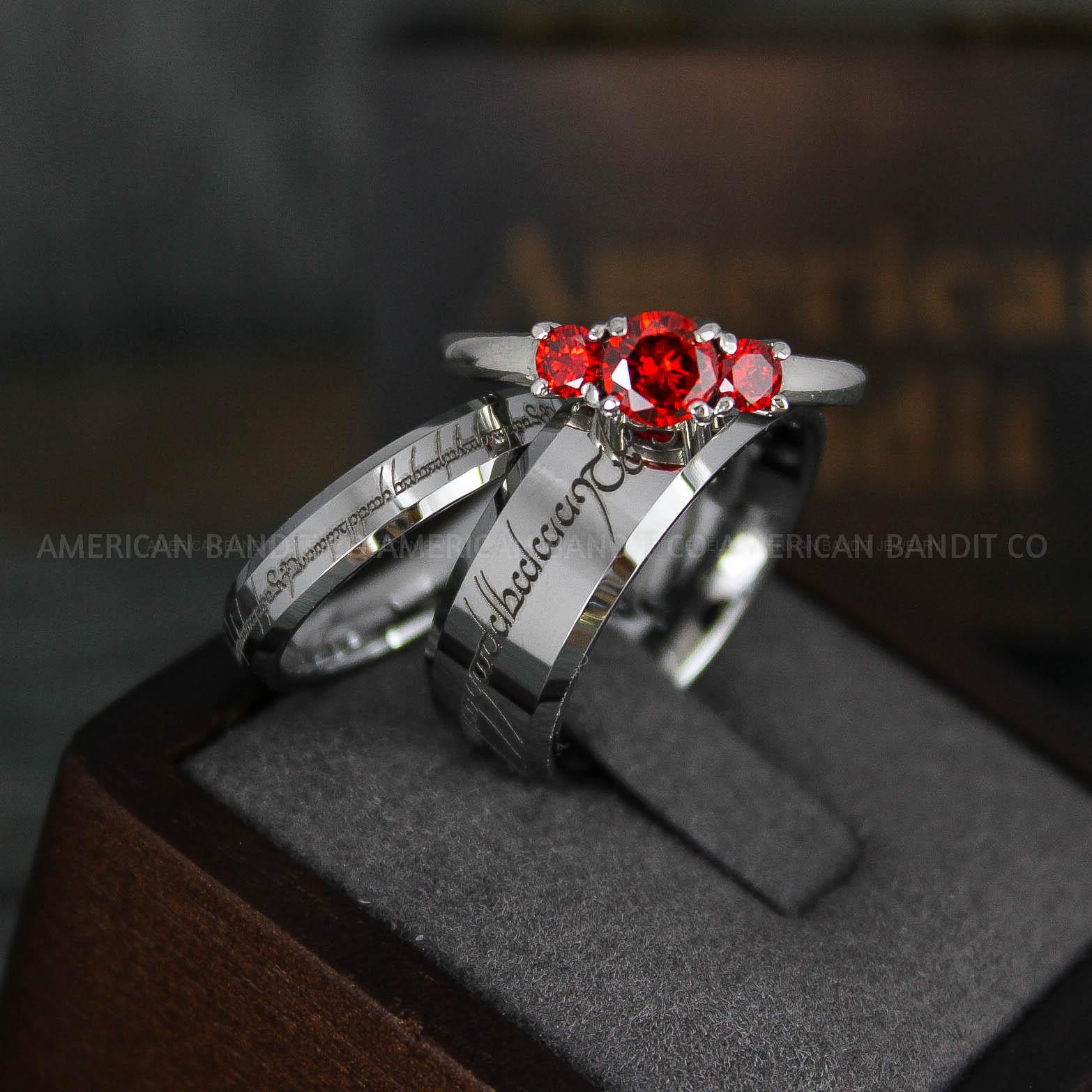 IMG_6043 Elvish Rings, Couple Rings, Elvish Wedding Rings, Elvish Wedding Bands, Elvish Jewelry, Silver Wedding Rings - Image 1