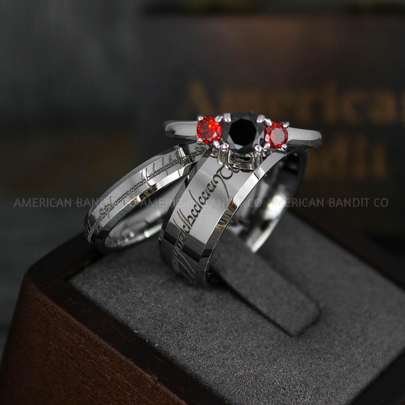 IMG_6045 Elvish Rings, Couple Rings, Elvish Wedding Rings, Elvish Wedding Bands, Elvish Jewelry, Silver Wedding Rings - Image 1