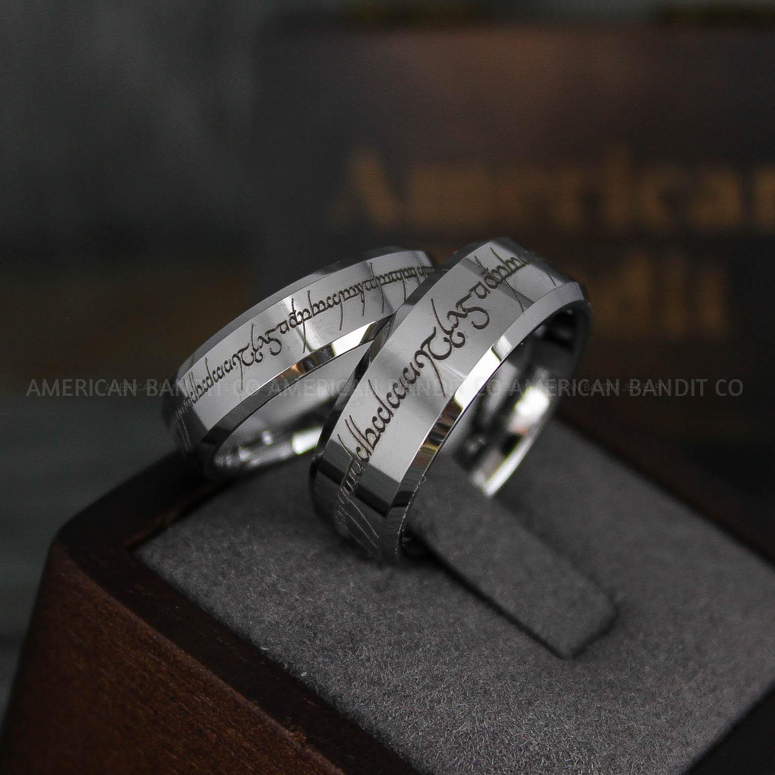 IMG_6049 Elvish Rings, Couple Rings, Elvish Wedding Rings, Elvish Wedding Bands, Elvish Jewelry, Silver Wedding Rings - Image 1