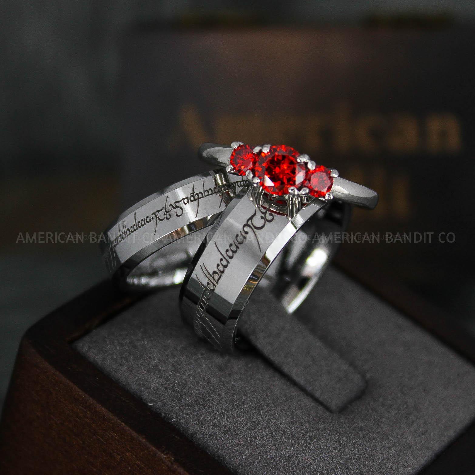 IMG_6051 Elvish Rings, Couple Rings, Elvish Wedding Rings, Elvish Wedding Bands, Elvish Jewelry, Silver Wedding Rings - Image 1