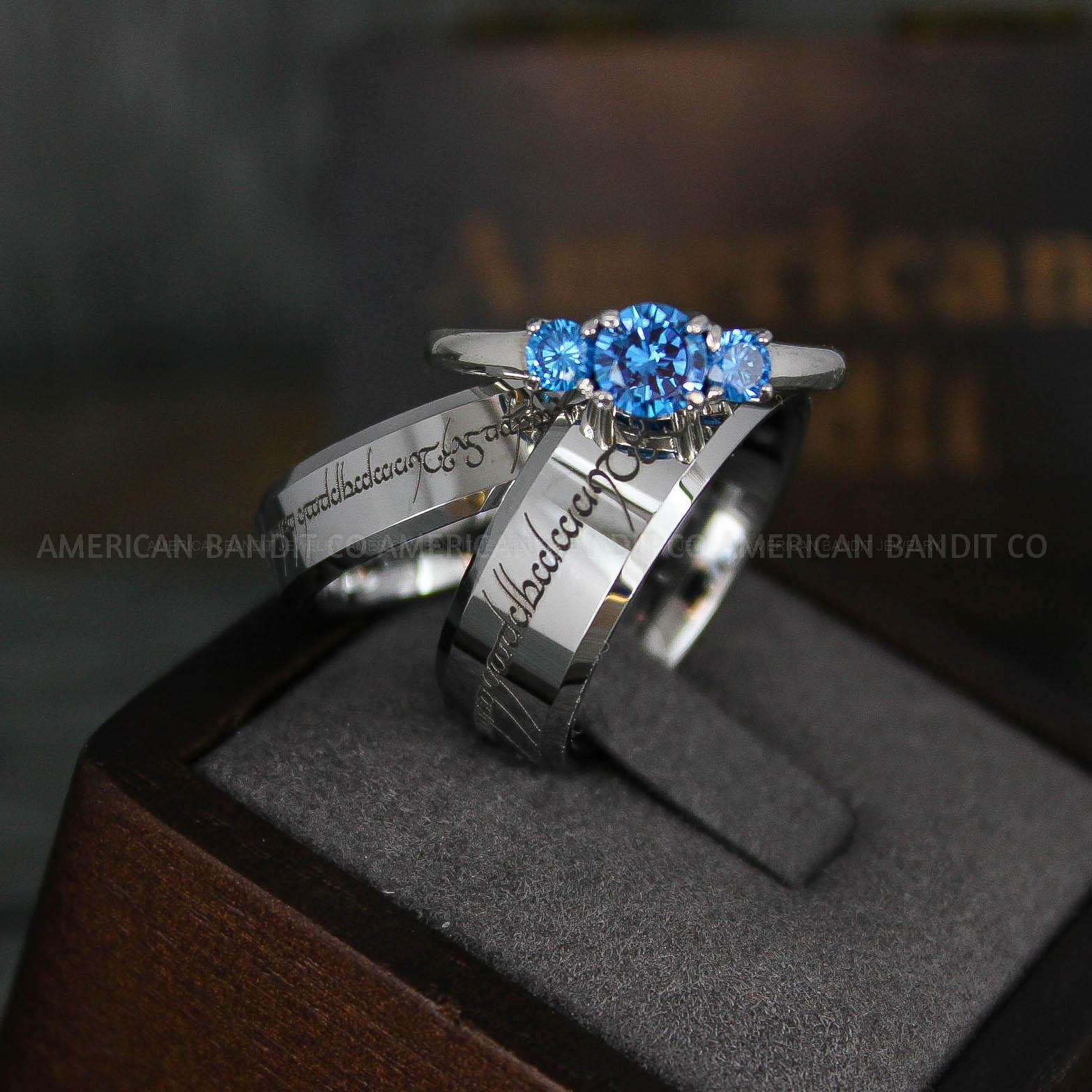 IMG_6056 Elvish Rings, Couple Rings, Elvish Wedding Rings, Elvish Wedding Bands, Elvish Jewelry, Silver Wedding Rings - Image 1