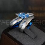 Elvish Rings, Elvish Wedding Rings, Elvish Wedding Bands, Elvish Jewelry, Blue Wedding Rings