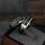 Elvish Ring, Elvish Wedding Ring, Elvish Wedding Band, Elvish Jewelry, Black Wedding Ring - Image 3