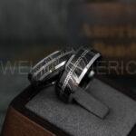 Elvish Ring, Elvish Wedding Ring, Elvish Wedding Band, Elvish Jewelry, Black Wedding Ring - Image 4