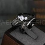 Elvish Rings, Elvish Wedding Rings, Elvish Wedding Bands, Elvish Jewelry, Black Wedding Rings