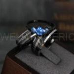 Elvish Rings, Elvish Wedding Rings, Elvish Wedding Bands, Elvish Jewelry, Black Wedding Rings