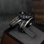 Elvish Rings, Elvish Wedding Rings, Elvish Wedding Bands, Elvish Jewelry, Black Wedding Rings