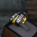 Ride or Die Rings, Ride or Die, Ride or Die Wedding Rings, Ride or Die Wedding Bands, Black Wedding Rings, Black Wedding Bands, Biker Rings - Image 4