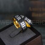 Ride or Die Rings, Ride or Die, Ride or Die Wedding Rings, Ride or Die Wedding Bands, Black Wedding Rings, Black Wedding Bands, Biker Rings - Image 2