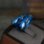Elvish Rings, Elvish Wedding Rings, Elvish Wedding Bands, Elvish Jewelry, Blue Wedding Rings