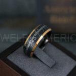 Elvish Ring, Elvish Wedding Ring, Elvish Wedding Band, Elvish Jewelry, Black Wedding Ring