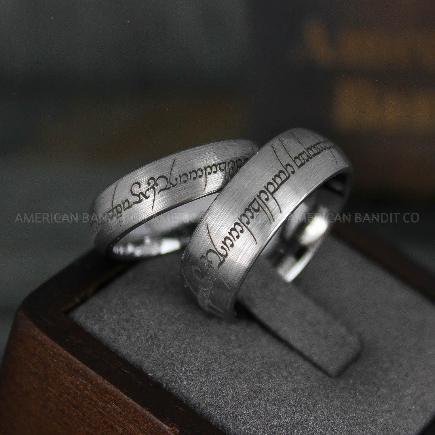 IMG_6152 Elvish Rings, Elvish Wedding Rings, Elvish Wedding Bands, Elvish Jewelry, Silver Wedding Rings - Image 1