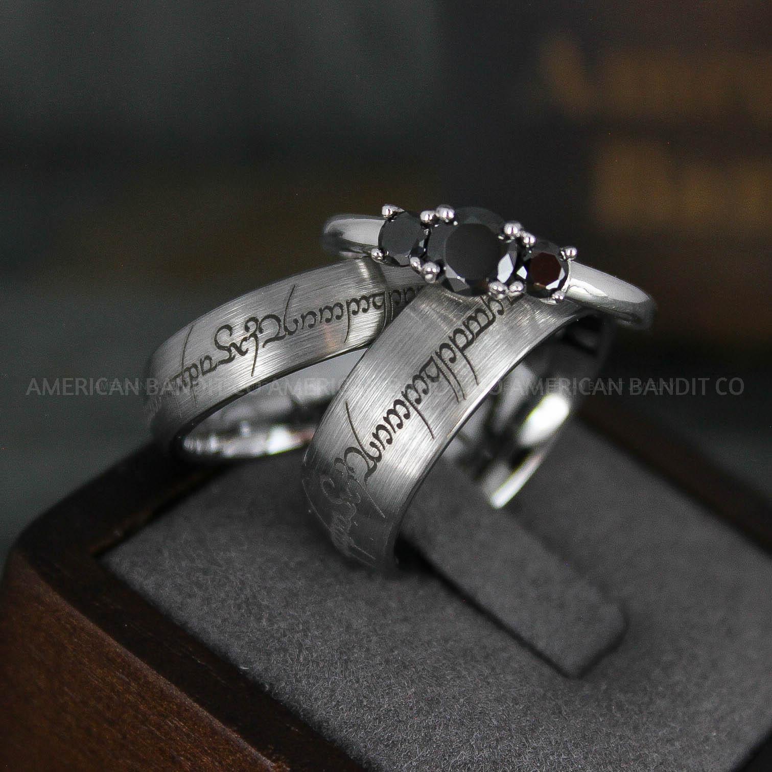 IMG_6153 Elvish Rings, Elvish Wedding Rings, Elvish Wedding Bands, Elvish Jewelry, Silver Wedding Rings - Image 1