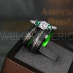 Elvish Rings, Elvish Wedding Rings, Elvish Wedding Bands, Elvish Jewelry, Black Wedding Rings